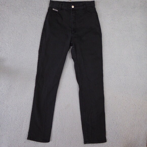 Roper Denim - Vintage Roper Jeans Womens 11 Black High Rise Western Straight Leg Denim Pocket